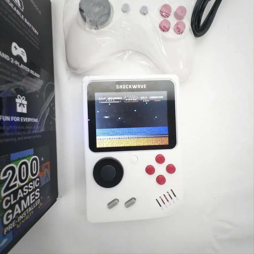 Shockwave A2 Pocket Gaming Console with 200 Classic Games and Controller